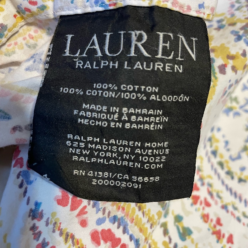 Lauren Ralph Lauren Home Paisley Duvet Cover + Pillow Shams 96”x 87” 100% Cotton